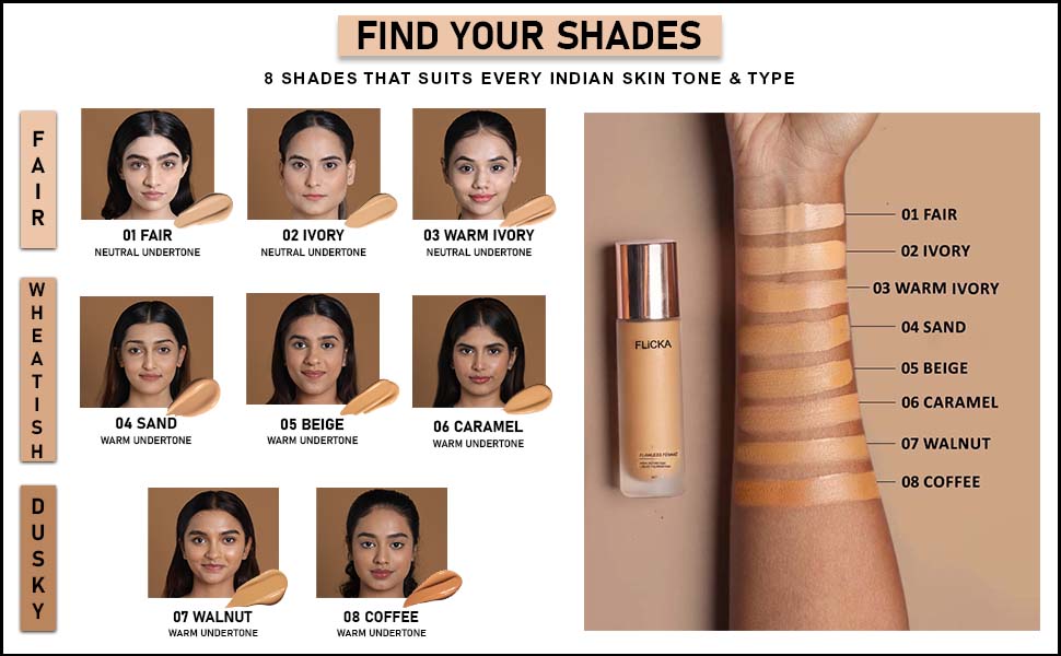 FLiCKA Flawless Femme High Coverage Liquid Foundation