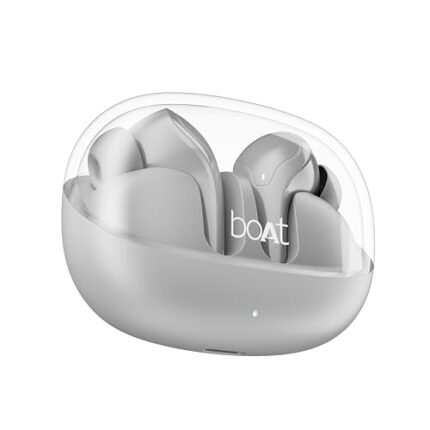 boAt Airdopes 311 Pro w/Up to 50 HRS Playtime, ASAP Charge(10min=150 Mins), Dual Mics w/ENx Tech, Transparent ID, 50 ms Low-Latency Beast Mode, IPX4 Truly Wireless in Ear Ear Buds(Space Grey)