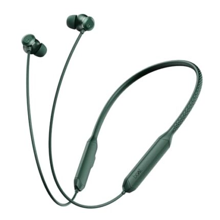 boAt Rockerz 255 Z Plus w/AI-ENx Tech, Spatial Audio, 50hrs Playback, Magnetic Power Buds, Dual Pairing, Google Fast Pair, Hearables App & IPX4 Resistant Bluetooth in-Ear Neckband(Pine Green)