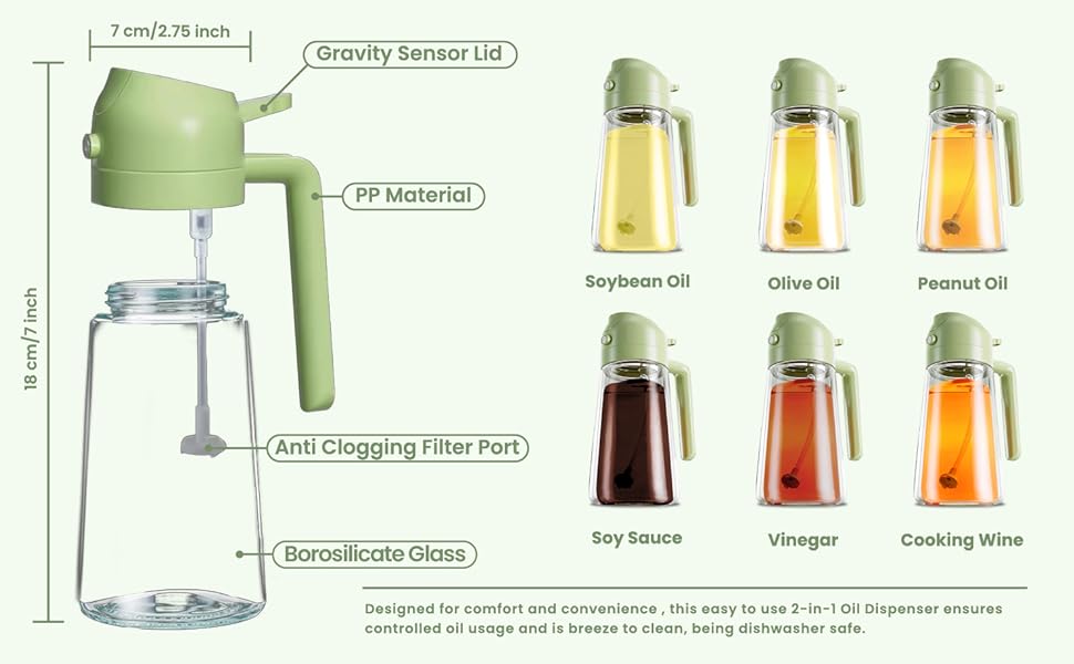 Oil Bottle for Air Fryer