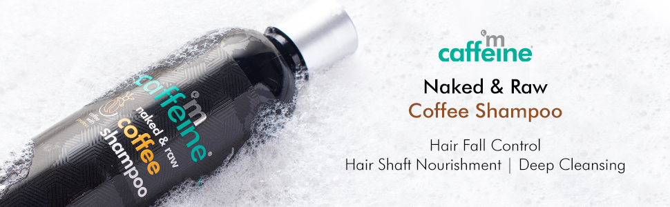 mCaffeine Naked & Raw Coffee Shampoo Hair Fall Control Hair Shaft Nourishment Deep Cleansing