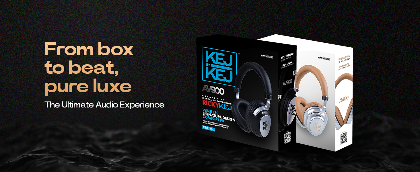 ricky kej headphones luxury sound studio quality ANC quick charging