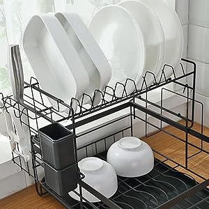 Black Dish Rack 2 layers