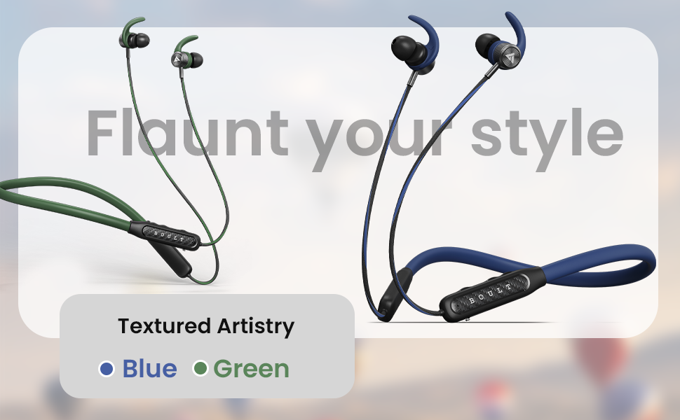 RCharge neckband, neckband, wireless earphones, bluetooth earphones, rcharge wireless earphones