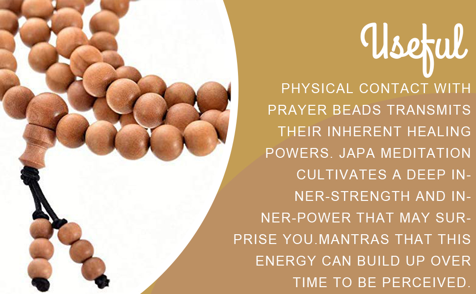 SPN-JGS RDKHandcrafted Original Lab Certified Fragrant Sandalwood Mala Rosary Chandan 