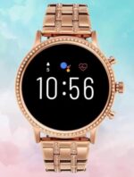 esportic Gen9 Newly Launched Rosegold Strap With Big Black Dial Watch,1.2" Dial Display Smart Watch, Bluetooth Calling, Health Suite, Voice Assistance All-Day Activity Track Steps, Distance, Calories.