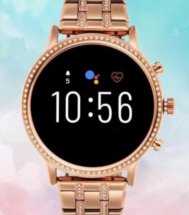 esportic Gen9 Newly Launched Rosegold Strap With Big Black Dial Watch,1.2" Dial Display Smart Watch, Bluetooth Calling, Health Suite, Voice Assistance All-Day Activity Track Steps, Distance, Calories.
