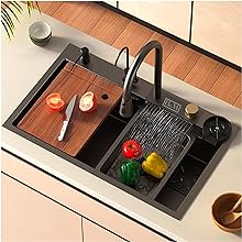 Waterfall kitchen sink