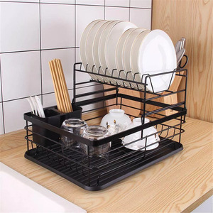 Black 2 Layer Rack