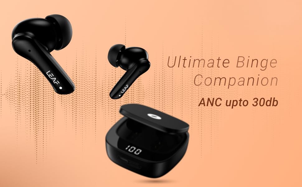 Leaf BudX614, ANC, Active Noise Cancellation, ENC