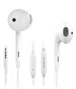 inn-Ear Wired Earphone with in-line Mic, Hi Fi Quality Sound, Comfort Wearing Handsfree, Tangle-Free Cable & 3.5mm Aux - White (Compitable for Oppo)