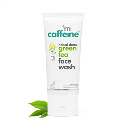 mCaffeine Vitamin C Face Wash for Women with Green Tea & Hyaluronic Acid | Oil Control Face Wash for Oily Skin, Dull & Dry Skin | For Hot & Humid Conditions - 75ml