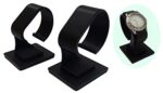 makerV Watch Stand, Watch Holder, Watch Display Stand: Set of 2: Black