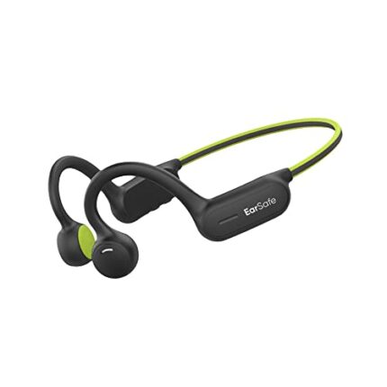 ng EarSafe Open Ear Bluetooth Wireless Headphones with Mic (Green, Black)