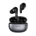 pTron Bassbuds Eon Truly Wireless in Ear Earbuds with Mic,ENC, 13mm Driver, Stereo Sound, BT 5.3 Headphone, Quick Pairing, Touch Control, Fast Charging & 30Hrs Playtime, IPX4 & Voice Asst (Grey/Black)