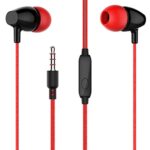 tunez Dhwani D40 Wired in Ear Earphones with Mic with Impressive Audi, Extra Bass, Passive Noise Cancellation 3.5Mm Aux Jack and 10Mm Drivers(Red)