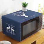 wolpin Microwave Oven Dust Proof Cover Modern Design Kitchen (100 X 35 Cm) Deer, Blue