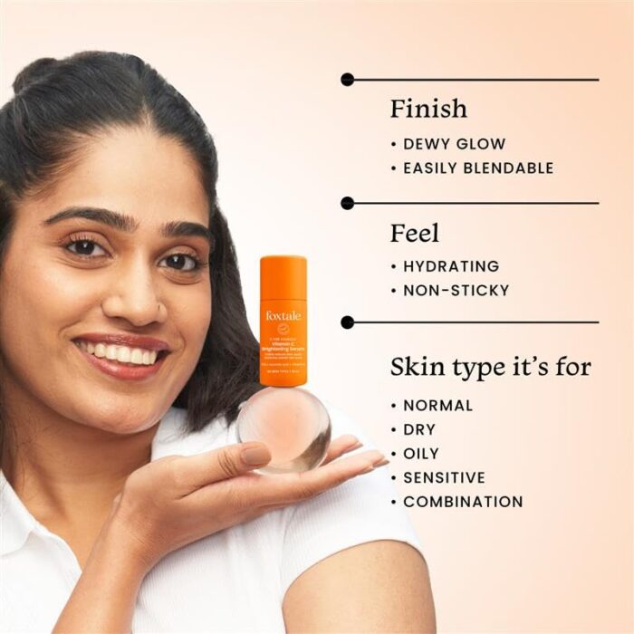 Foxtale 15% Vitamin C Face Serum for Glowing Skin | Pure L-Ascorbic Acid and Vitamin E | Brightening Serum for Dark Spots,Dull Skin,Uneven Skin Tone | All Skin Types | 10 ml - Image 4