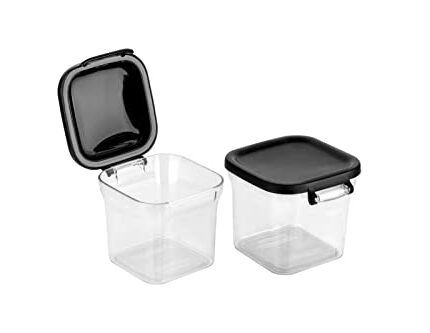 Clazkit Containers For Kitchen Storage Set, Plastic Boxes For Storage, Kitchen organizer & Kitchen Accessories Items (700 ml, 2 pcs)