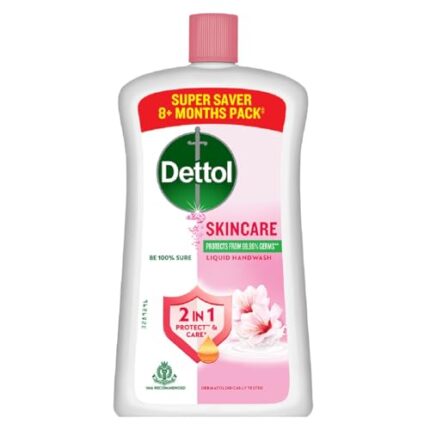 Dettol Liquid Handwash Bottle - Skincare Hand Wash-875ml | pH Balanced | 10x Better Germ Protection