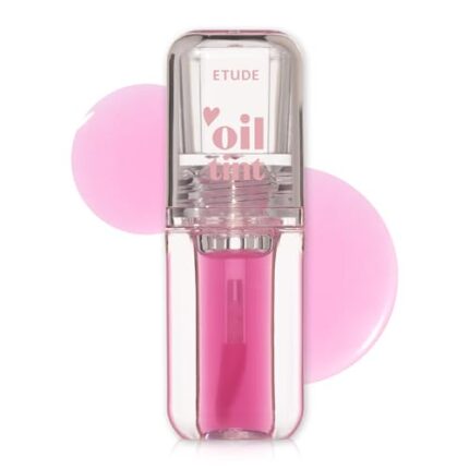 Etude Dear Darling Lip Oil Tint | Juicy, Moisture- Rich Formula | Shade 06- Pink Oil, 4.2ml