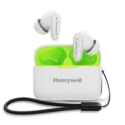 Honeywell Newly Launched Moxie V1100, in-Ear Wireless TWS Earbuds with Digital Battery Display Case, Bluetooth V5.3, 31 Hours of Playtime, 13mm*2 Drivers, Fast Charging, 2 Years Manufacturer Warranty