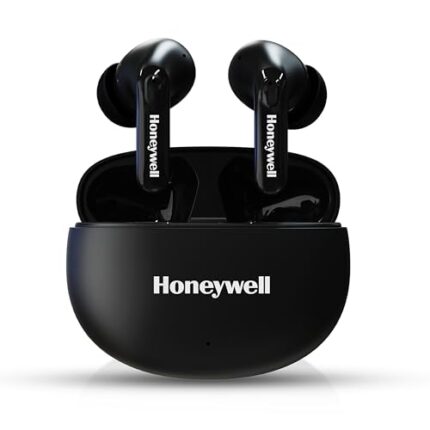 Honeywell Suono P2100 Bluetooth TWS Earbuds with 50H of Playtime, ENC Mode, 4xMics, Type C Fast Charging, Low Latency Mode for Gaming, Bluetooth V5.3, 13mm*2 Drivers, Voice Assistant,2 Years Warranty