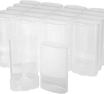 Hunky Dory 6pcs 15ml Empty Clear Plastic Deodorant Containers Lip Balm Tubes for Lipstick, Crayon,chapstick,homemade Lip Balm, Beauty use
