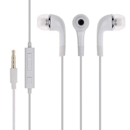 In-Ear Headphone For Xiaomi Redmi 9 Prime , Redmi Nine Prime In- Ear Headphone | Earphones | Headphone| Handsfree | Headset | Calling Function | Earbuds | Microphone| Bass Bost Sound | Flat Wired Earphone| Original Earphone like Compatible With All Andriod Smartphone, MP3 Players, Mobile, Laptops Earphone Original YR1K3| White