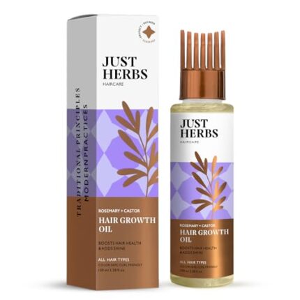 Just Herbs Rosemary Hair Growth Oil Promotes Hair Growth and Reduces Hairfall & Dandruff 100 ml