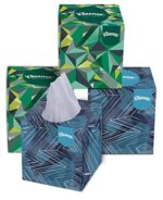 Kleenex 60041B 2 ply Facial Tissue Cube Box, 80 Pulls, Pack of 4 (Total 320 Sheets)