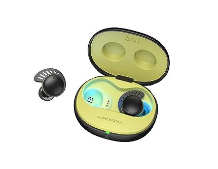 LG TONEFree Fit TF7Q True Wireless Earbuds, Active Noise cancellation, IP67, 3D Sound Stage, UV Nano, Game Mode, 30 hour Battery, Swivel fit Technology