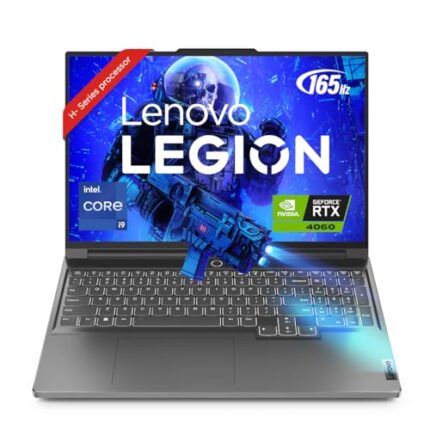 Lenovo Legion Slim 7 Intel Core i9-13900H 16" (40.64cm) 3.2K IPS 165Hz 430Nits Gaming Laptop (16GB/1TB SSD/Win 11/Office 2021/NVIDIA RTX 4060 8GB/Alexa/3 Month Game Pass/Storm Grey/2Kg),82Y3007QIN