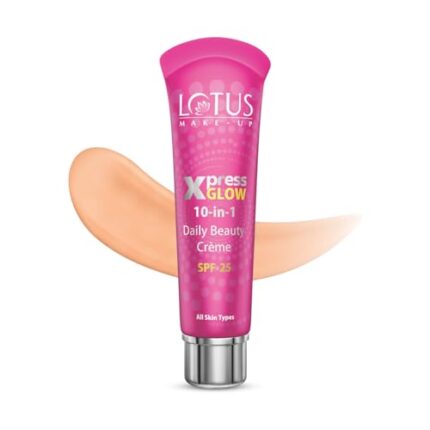 Lotus Herbals Make-up Xpress Glow 10 in 1 SPF 25 Daily Beauty Cream (Royal Pearl, 30g)