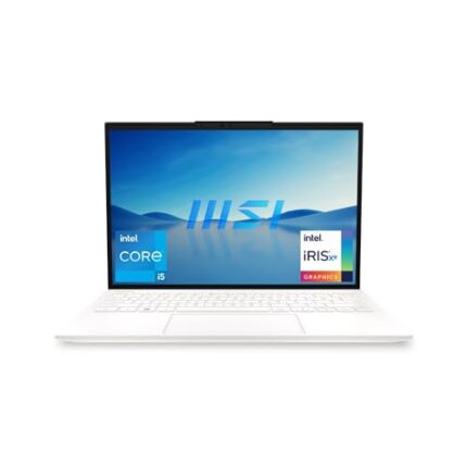 MSI Prestige 13 Evo, Intel 12th Gen. i5-1240P, 33CM FHD+ 60Hz Laptop (8GB/512GB NVMe SSD/Windows 11 Home/Intel Iris Xe Graphics/Pure White/0.99Kg), B12M-085IN