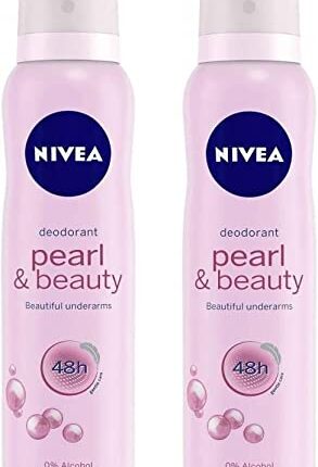 NIVEA Pearl & Beauty Beautiful Under Arms Deodorant Body Spray - For Women (300 ml, Pack of 2)