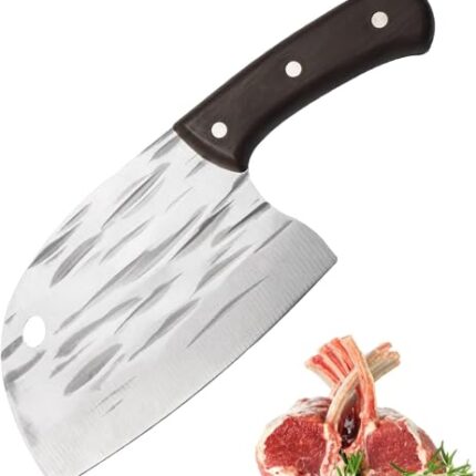 RAMNATH IMPEX High_Carbon_Stainless_Steel 6 Inch Blade Meat Cleaver Knife For Kitchen Heavy Duty Japanese Bone Cutter Knife Boning Knife Outdoor Multi-Purpose Knife Butcher Knife