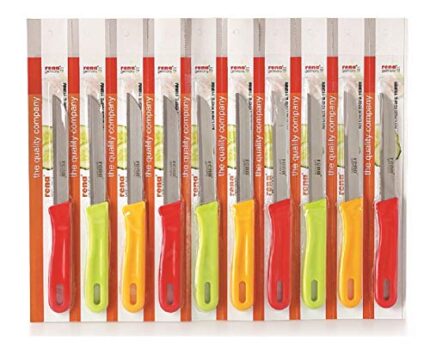 Rena Germany Stainless Steel Kitchen Knife Set, 10 Pieces (Plain, 110mm)