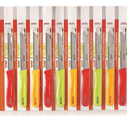 Rena Germany Stainless Steel Kitchen Knife Set, 10 Pieces (Plain, 110mm)