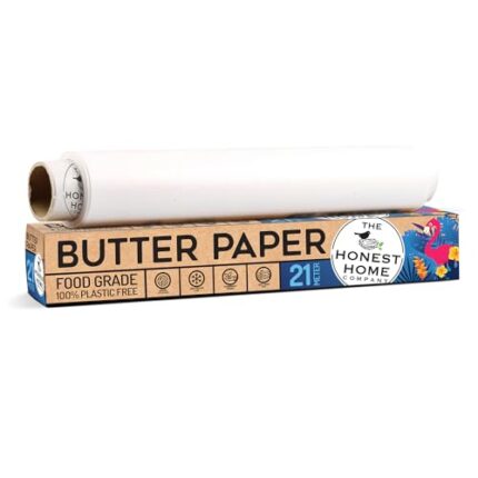 The Honest Home Co.| Butter Paper Roll 21 Meters, 40 GSM | FDA Approved | 100% Non - Coated | Pack of 1