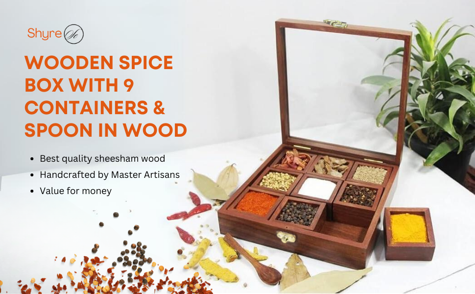 Ideal for storing 9 different types of Spices