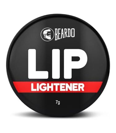 Beardo Lip Lightener for Men, 7g | Non Tinted Lip Balm for Men | Lip Balm for Dark Lips | Lip Mask for Dry & Chapped Lips | Lip Care for Smooth, Soft & Pink Lips