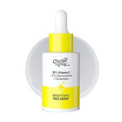 Chemist At Play 10% Vitamin C Face Serum |Brightens & Gives Glow |Fades Dark Spots |Treats Hyperpigmentation| Balances Melanin Production | Ethyl Ascorbic Acid & Glucosamine | For All Skin Types 30ml