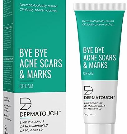 DERMATOUCH Bye Bye Acne Scars & Marks Cream || Acne Scars Corrector || Formulated Specially to Address Scars & Marks || Suitable For All Skin Types - 30G