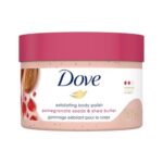 Dove Body Polish Exfoliating Scrub, Moisturizing Shea Butter and Pomegranate Seeds | Nourishes & Conditions Soft Skin | Sulphate Free, 298gm