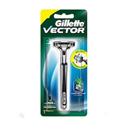 Gillette Men Vector Plus Manual Shaving Razor, 1 Pc