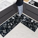 HomeCloud Kitchen mat | Floor mat | Door mat| Anti-Slip, Soft,Washable, Printed, Designer, for Floor, Kitchen, Room (6 mm Thick)(41 x 122 cm 41 x 61 cm)