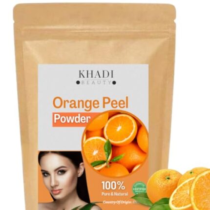 Khadi Beauty Orange Peel Powder For Glowing Skin, 100G, Natural Vitamin C Face Pack By Khadi Beauty