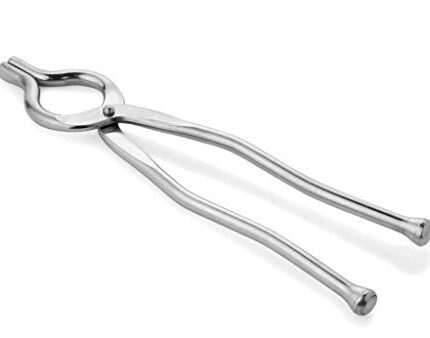 Kuber Industries Stainless Steel Pakkad, Sansi, Tong, Kitchen Tool pincer, Chimta, Utility Holder (Silver)