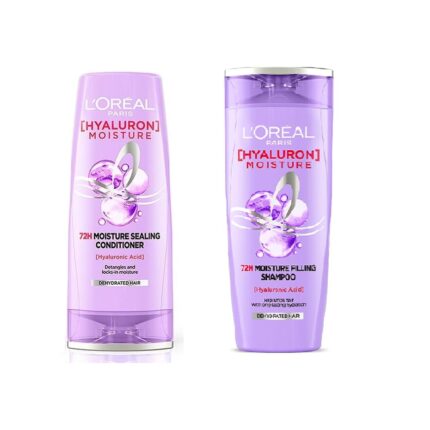L'Oreal Paris Hyaluron Moisture 72H Moisture Sealing Conditionerfor Dry Hair Type 82.5ml & Hyaluron Moisture 72H Moisture Filling Shampoo 71.5ml (pack of-2)